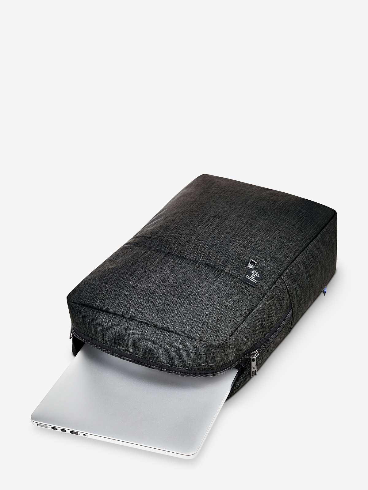 Notebook-Rucksack EUROPE schwarz-meliert gefuellt