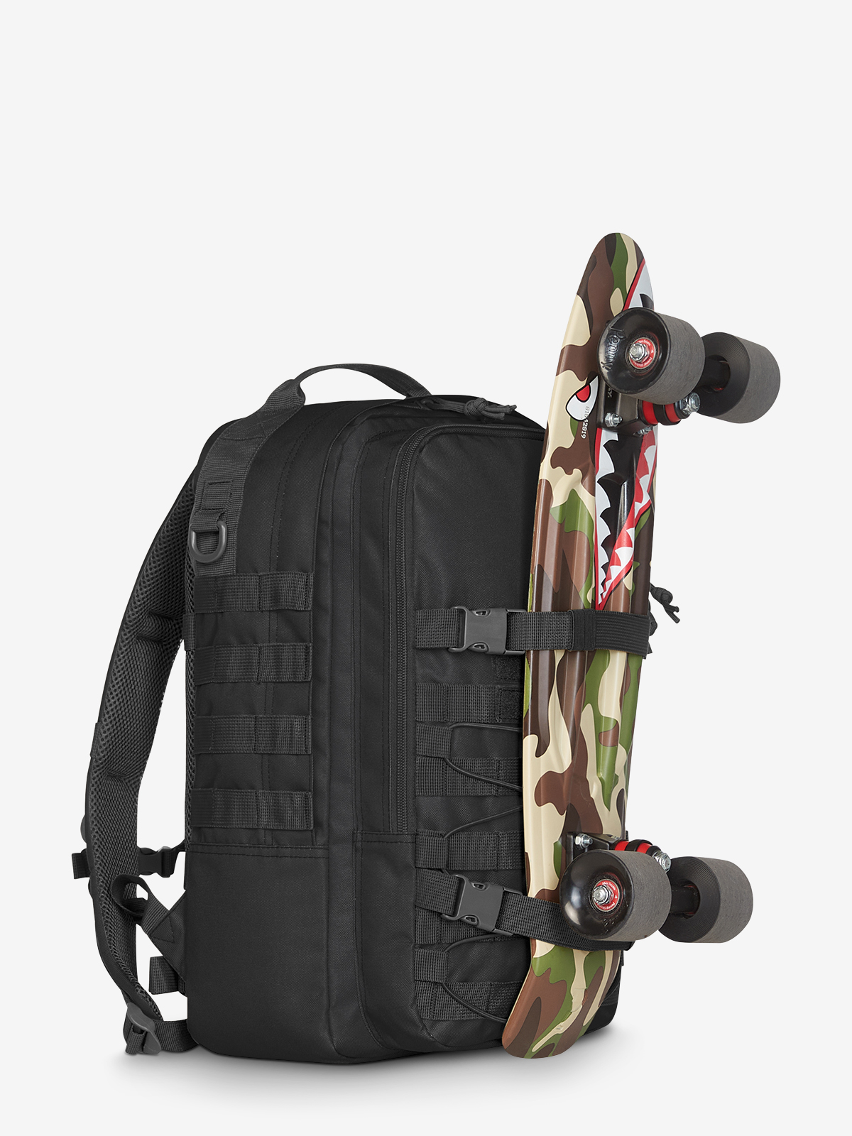 Notebook-Rucksack MOLLE schwarz detail