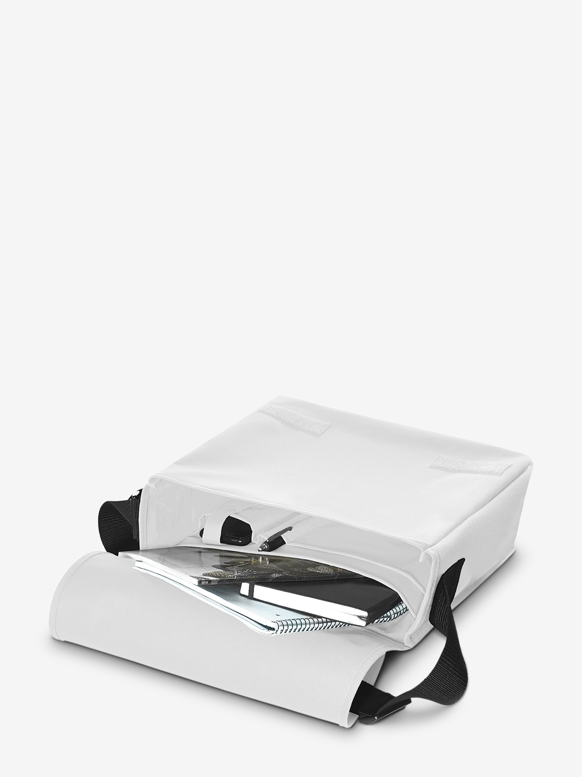 shoulder bag KURIER white filled