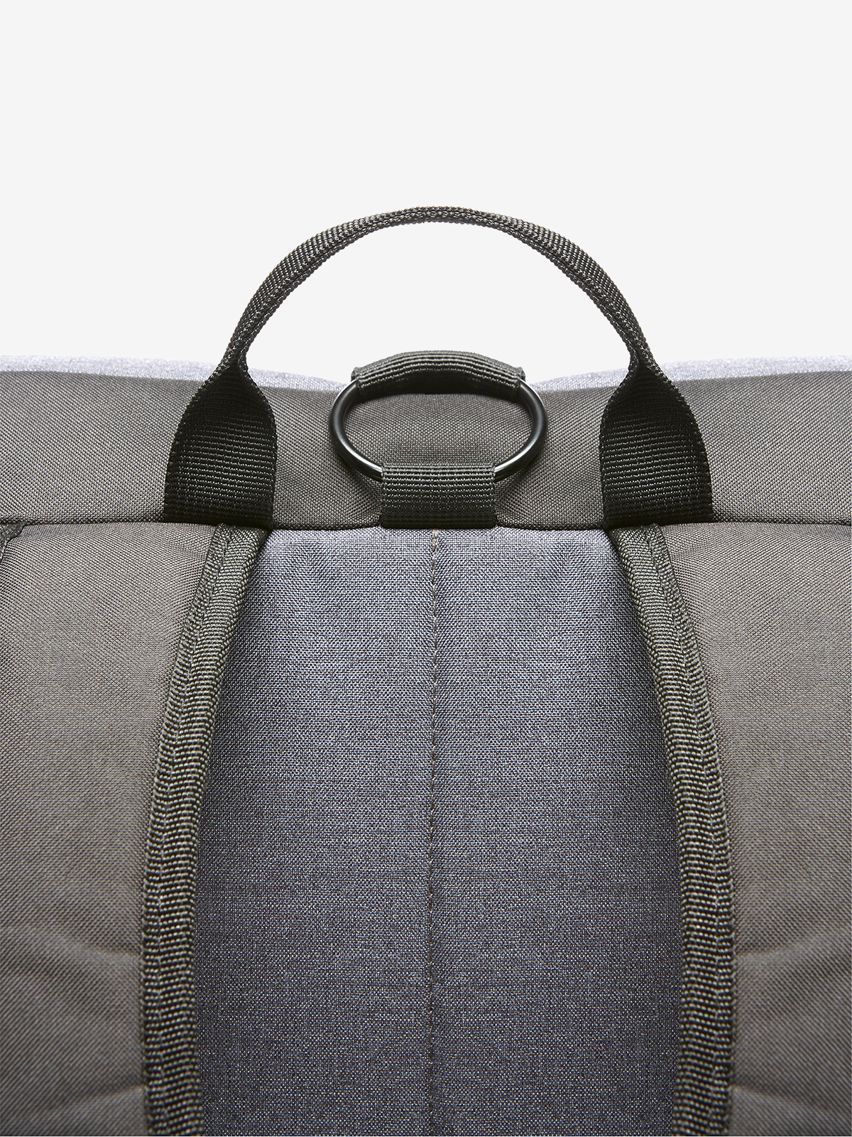 Notebook-Rucksack FASHION blau-grau-meliert rueckseite detail