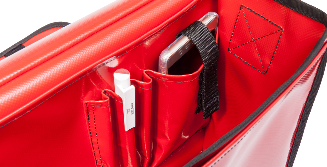 Innenfächer einer Taschen-Sonderanfertigung von HALFAR®