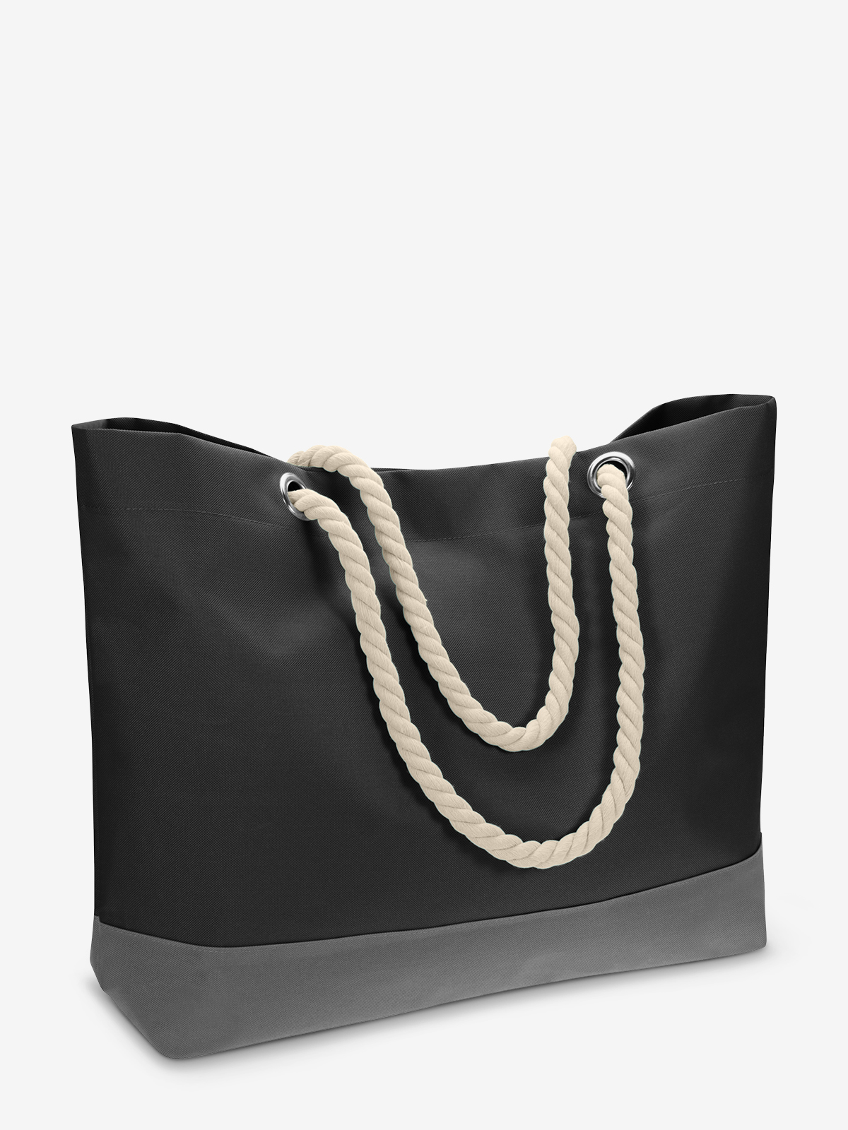 Shopper BONNY schwarz kordel unten