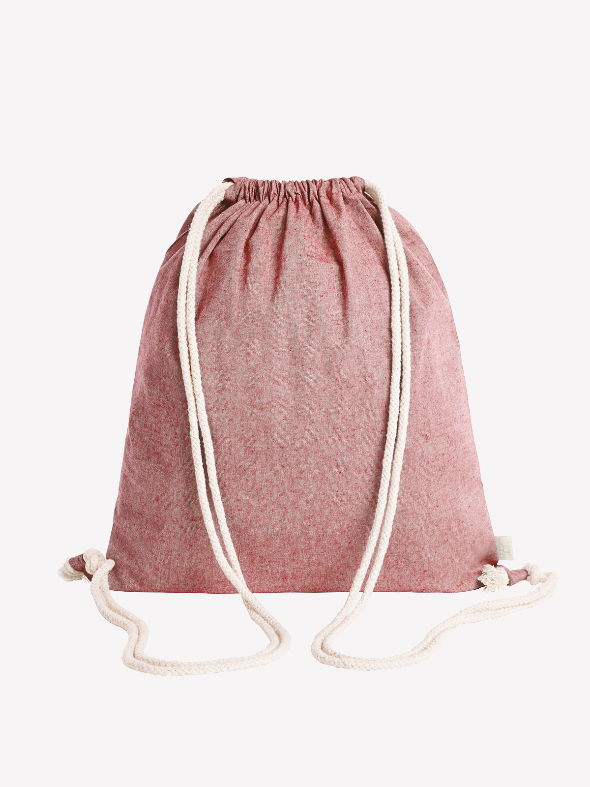 drawstring bag PLANET red back