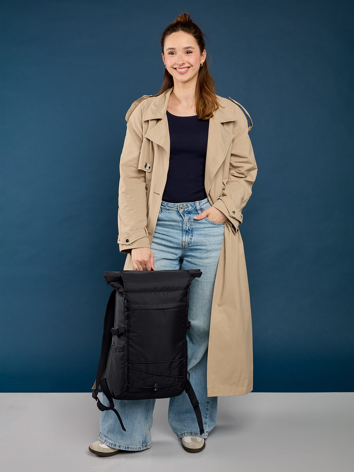 Notebook-Rucksack FLEX schwarz mit Model