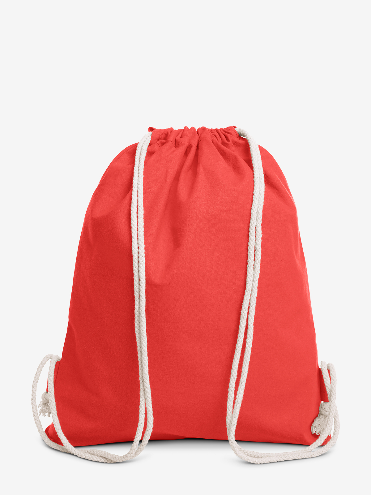 drawstring bag EARTH red back