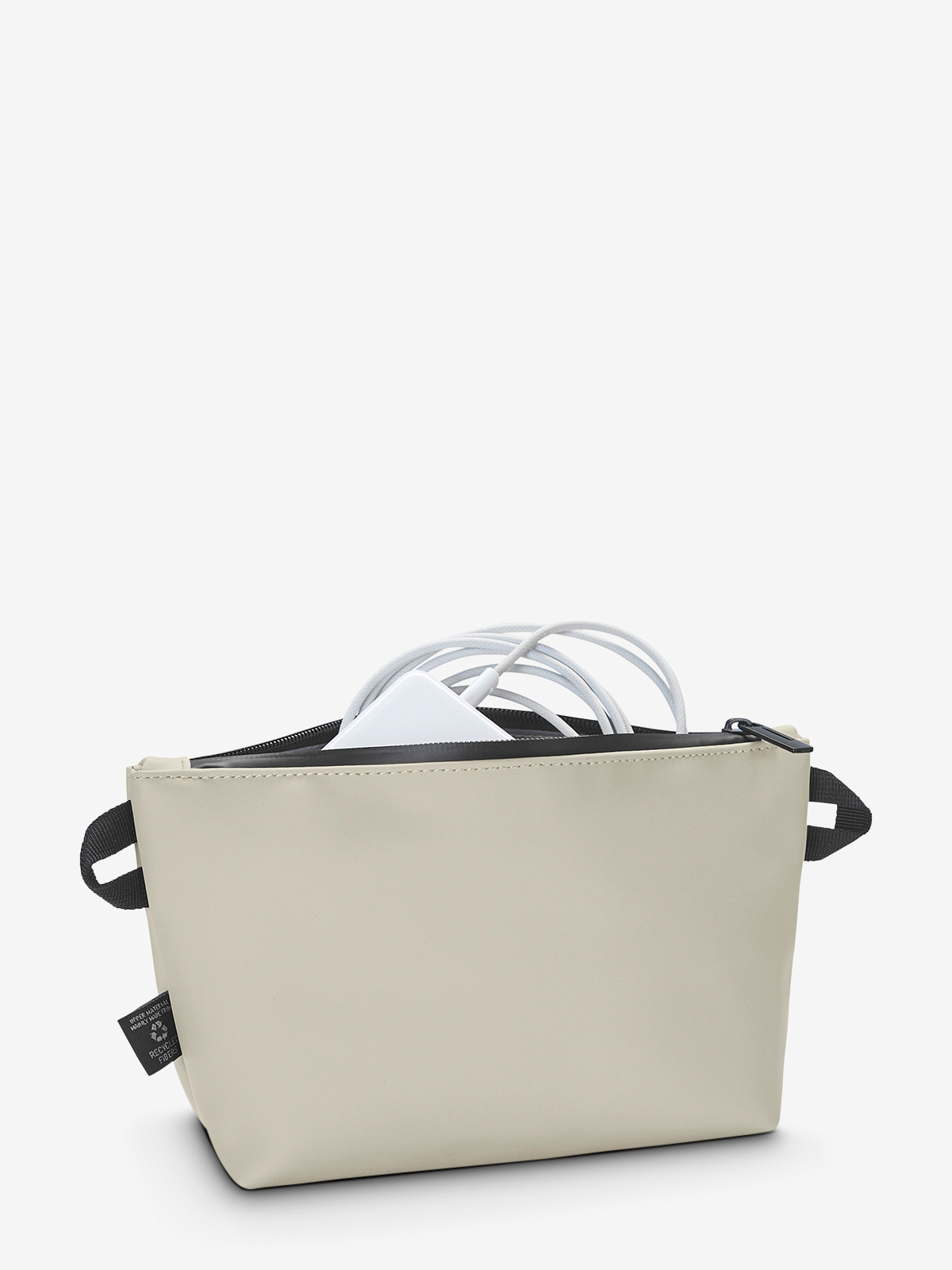 zipper bag PURE in beige