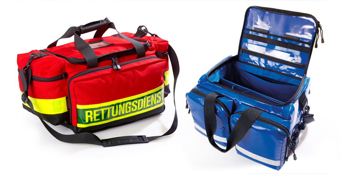 Gruppenbild von Notfalltasche Rettungsdienst