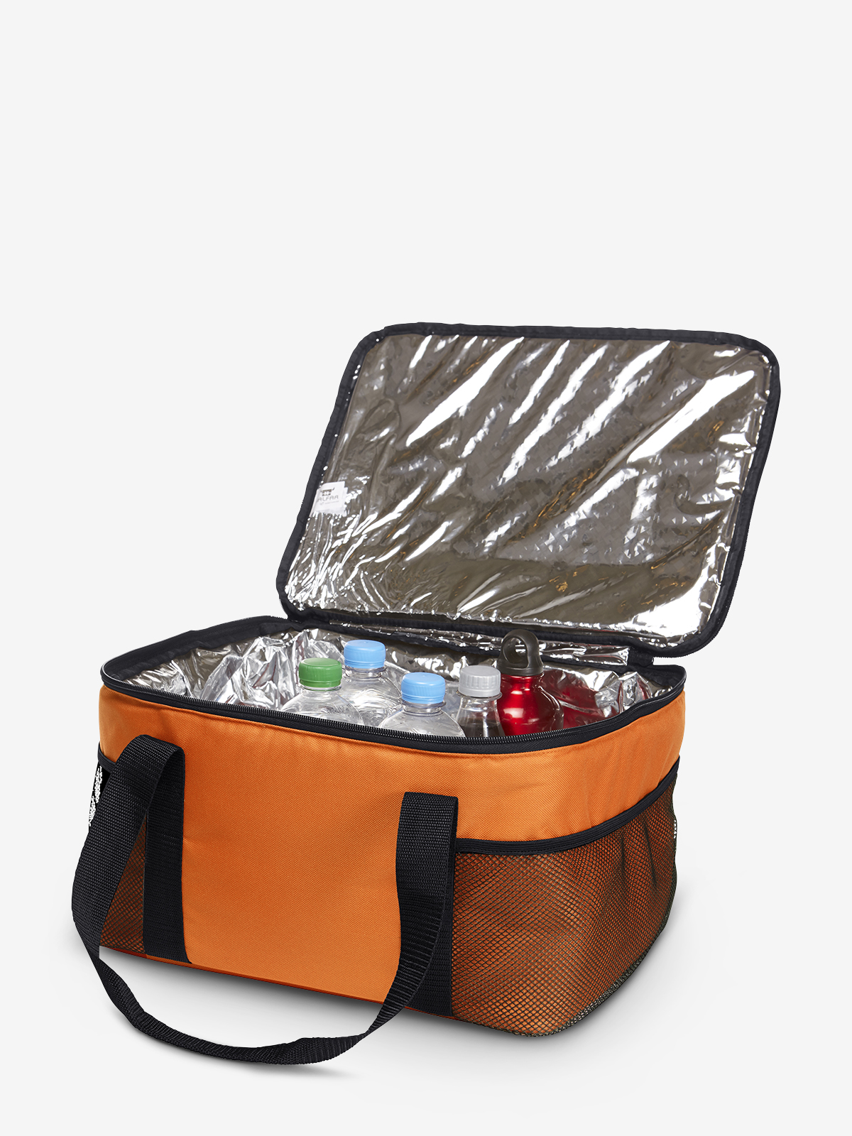 Kuehltasche FAMILY XL orange gefuellt