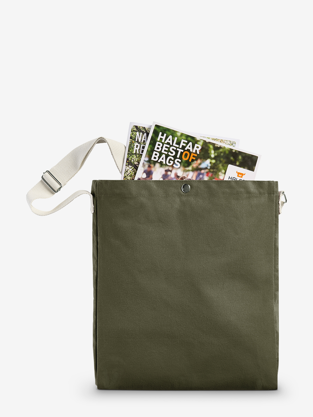 Shopper LIKE oliv gefuellt