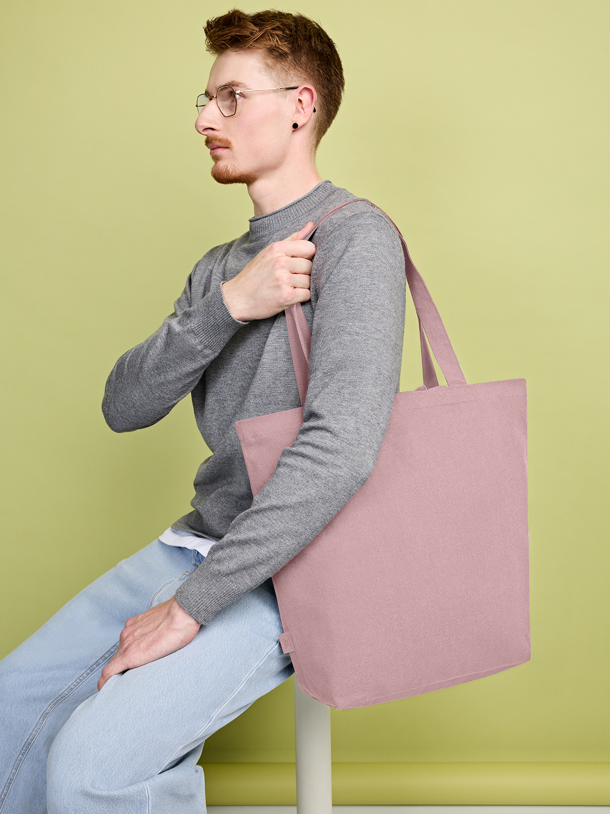 Freizeit-Shopper ORGANIC altrosa mit Model