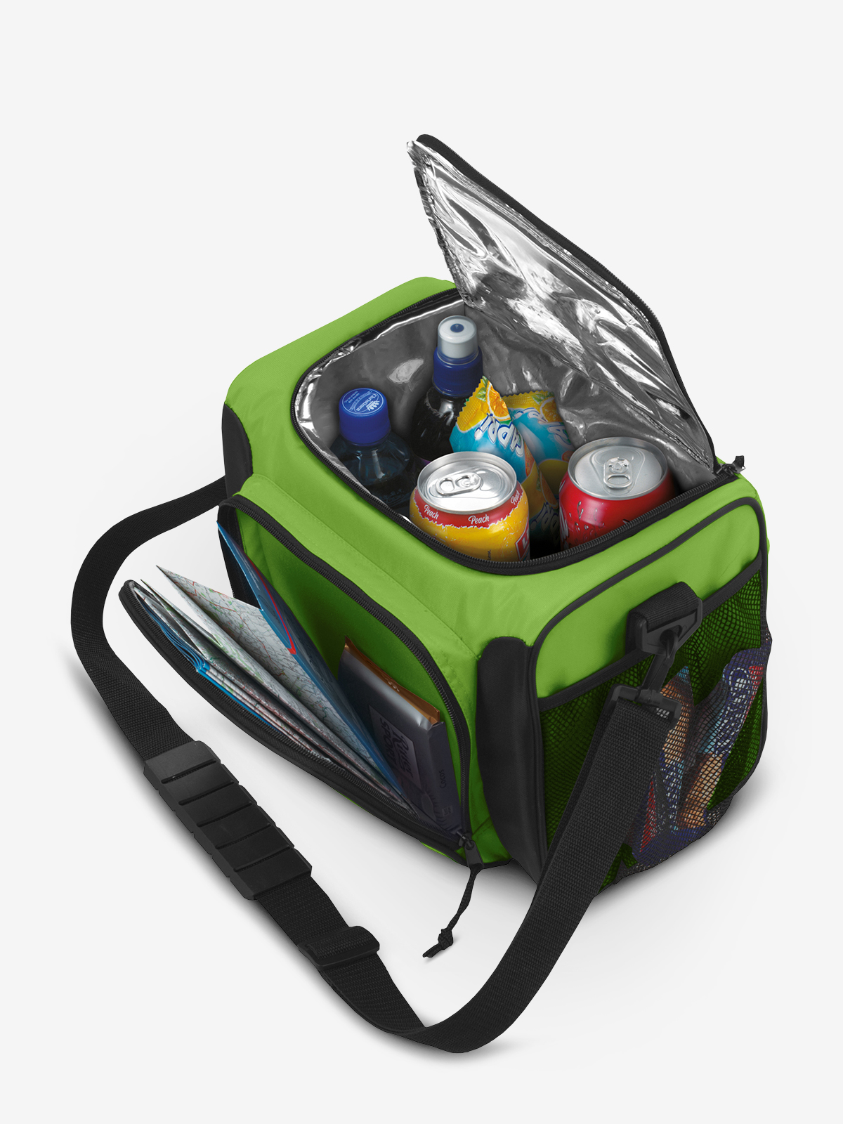 Kuehltasche SPORT maigruen gefuellt