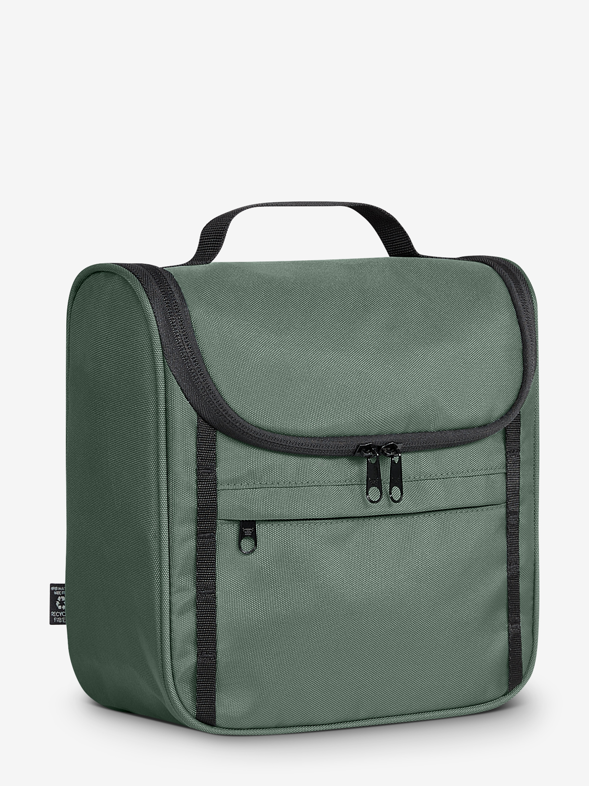 wash bag FLEX green-grey side