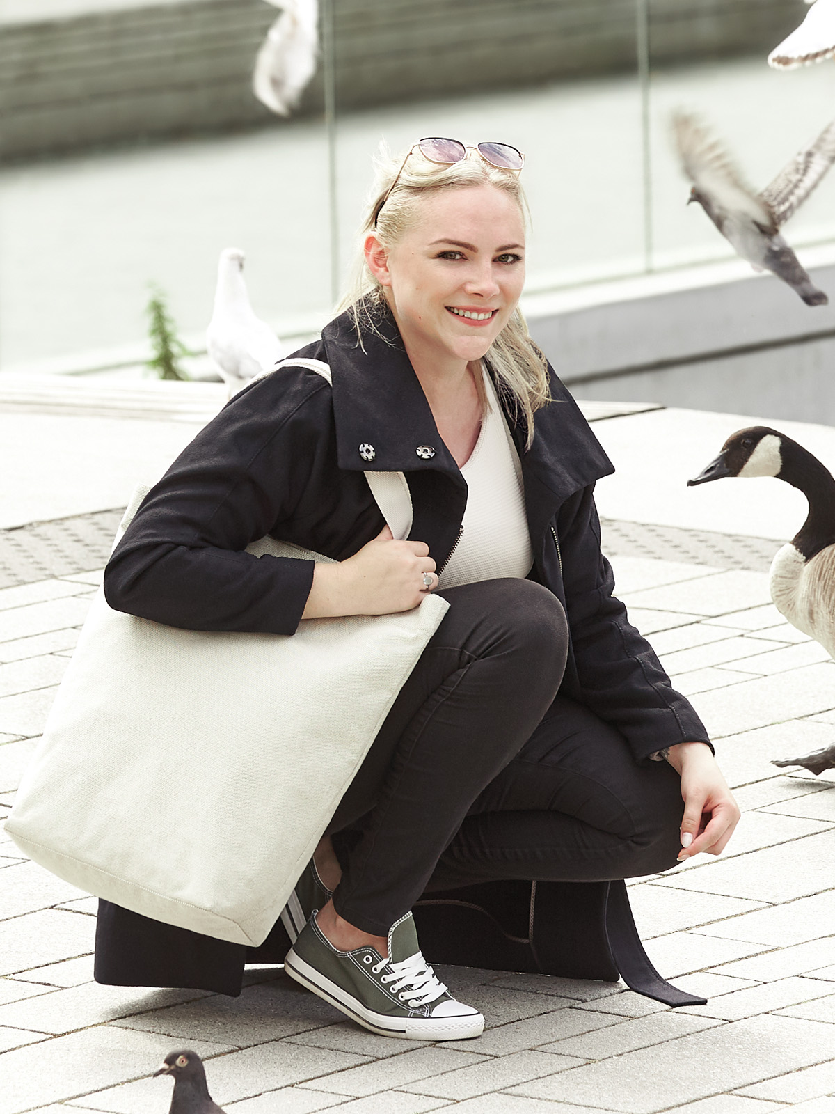 Shopper LOOM natur seite rechts