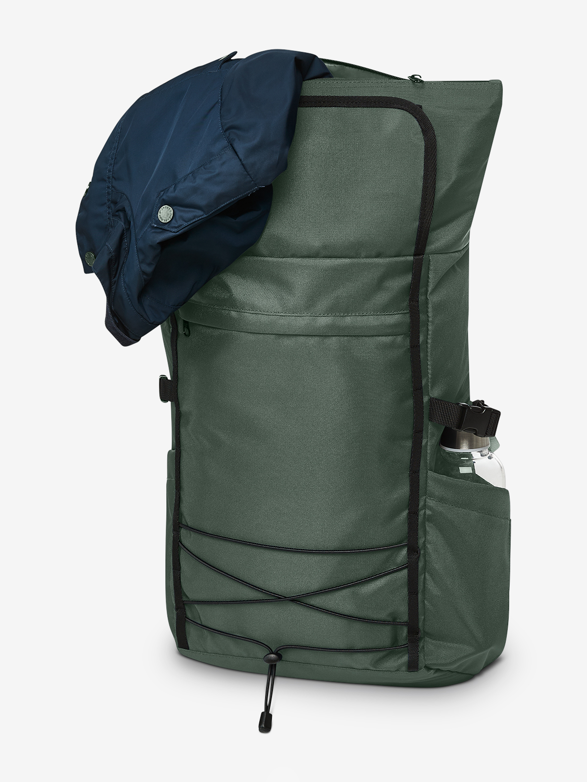 Notebook-Rucksack FLEX gruengrau gefuellt