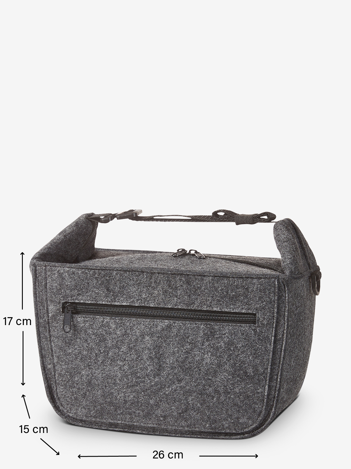 Abmessungen Filzlunchbag SOFTBASKET