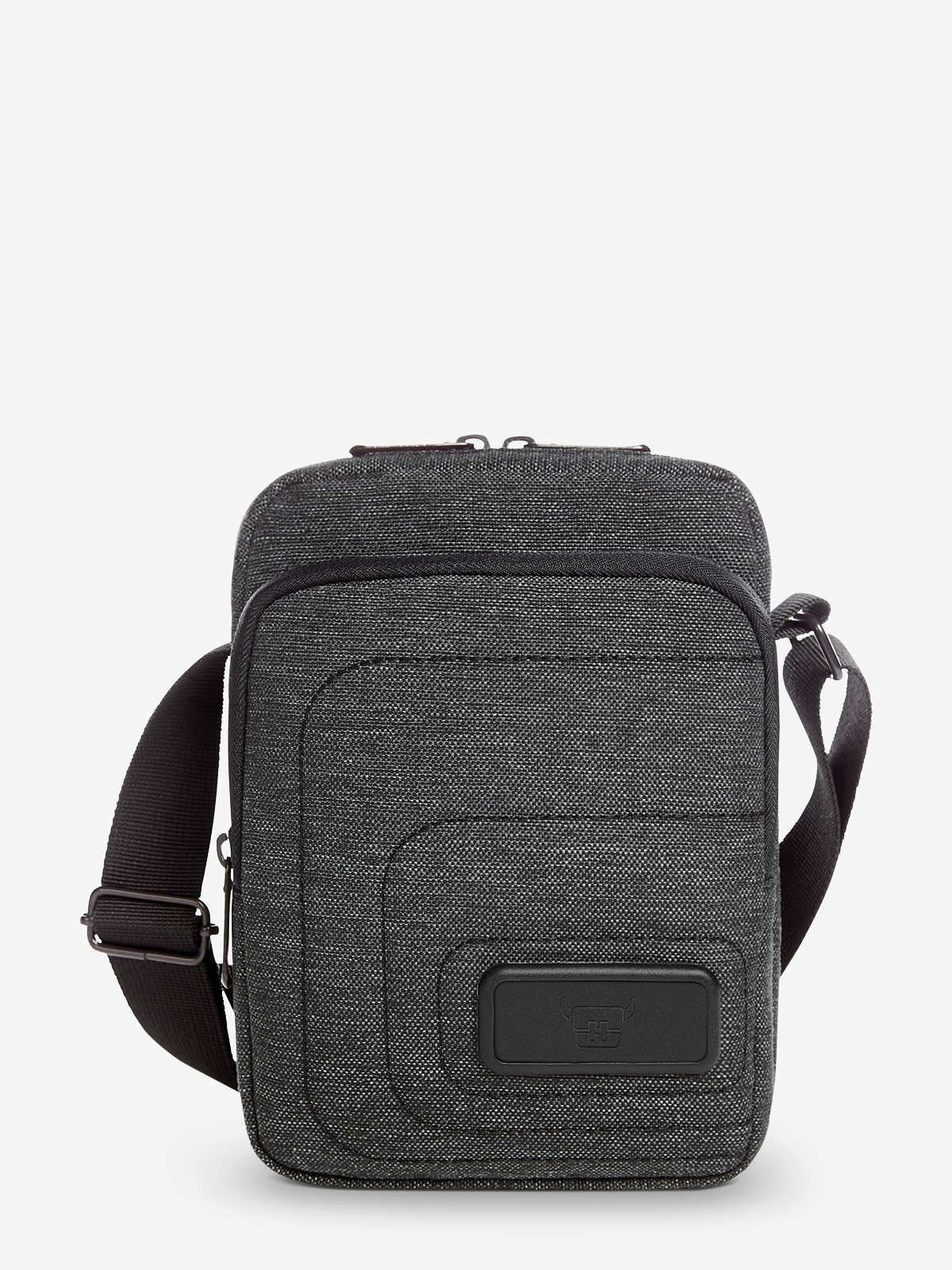 CrossBag FRAME schwarz-grau-meliert