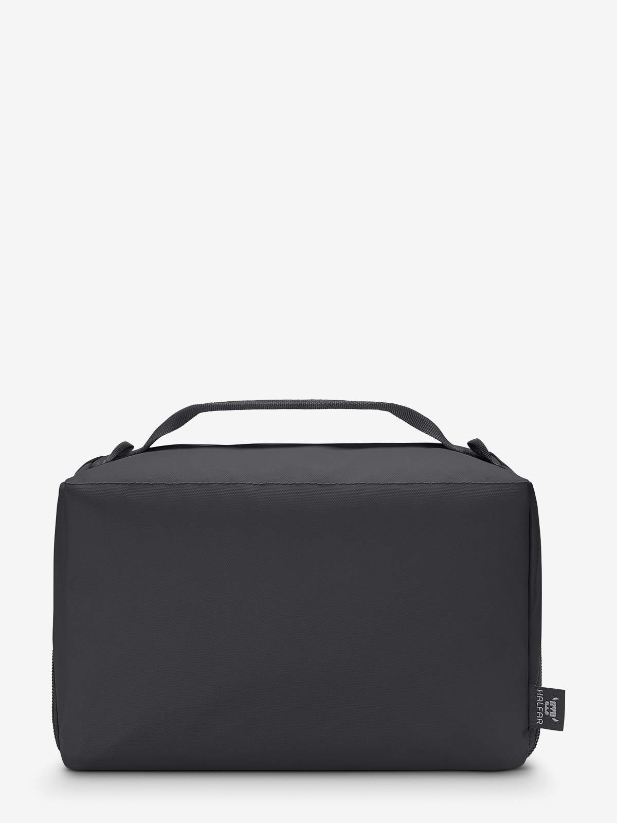 Reissverschluss-Tasche BOX schwarz ruecken