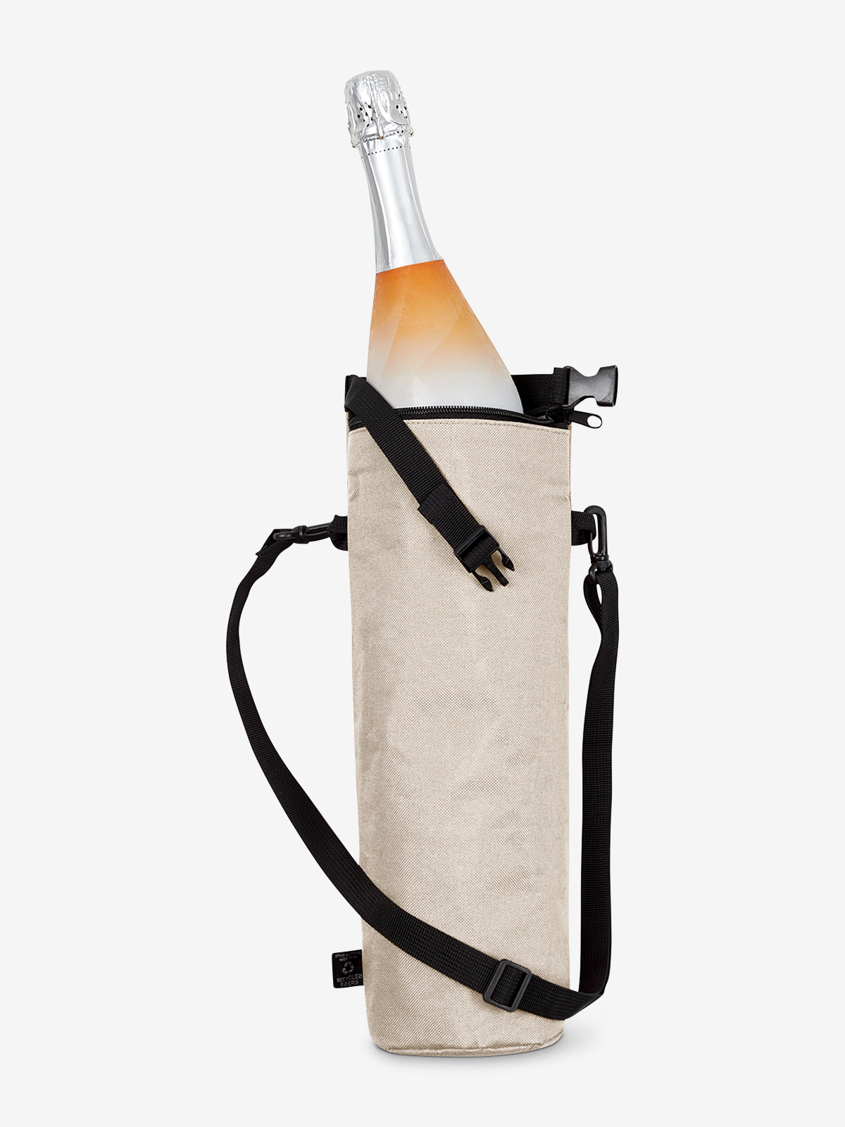 Thermobag BOTTLE beige gefuellt