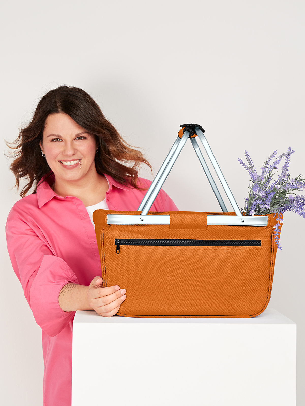 Shopper BASKET orange mit Model