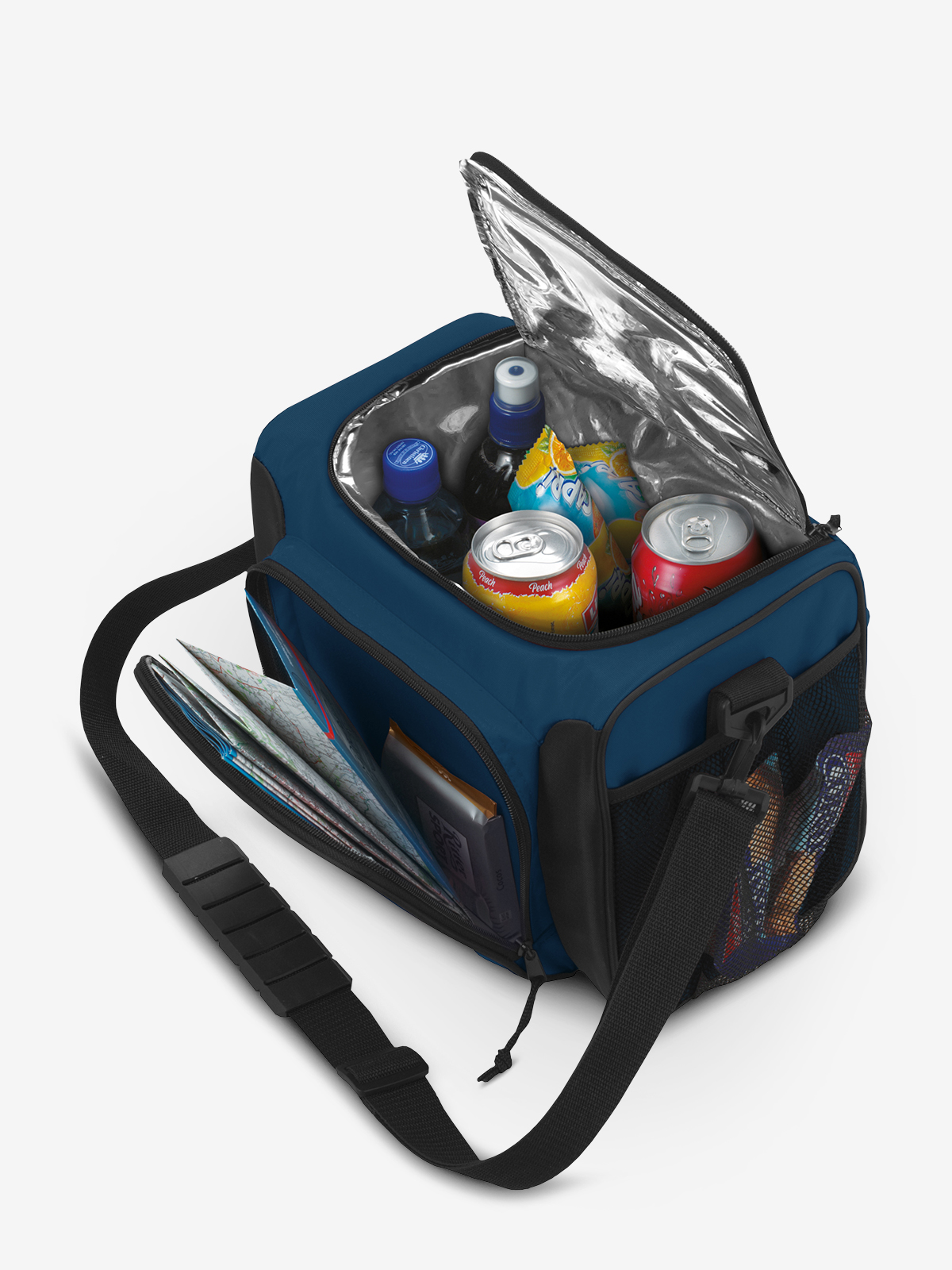 Kuehltasche SPORT marine gefuellt