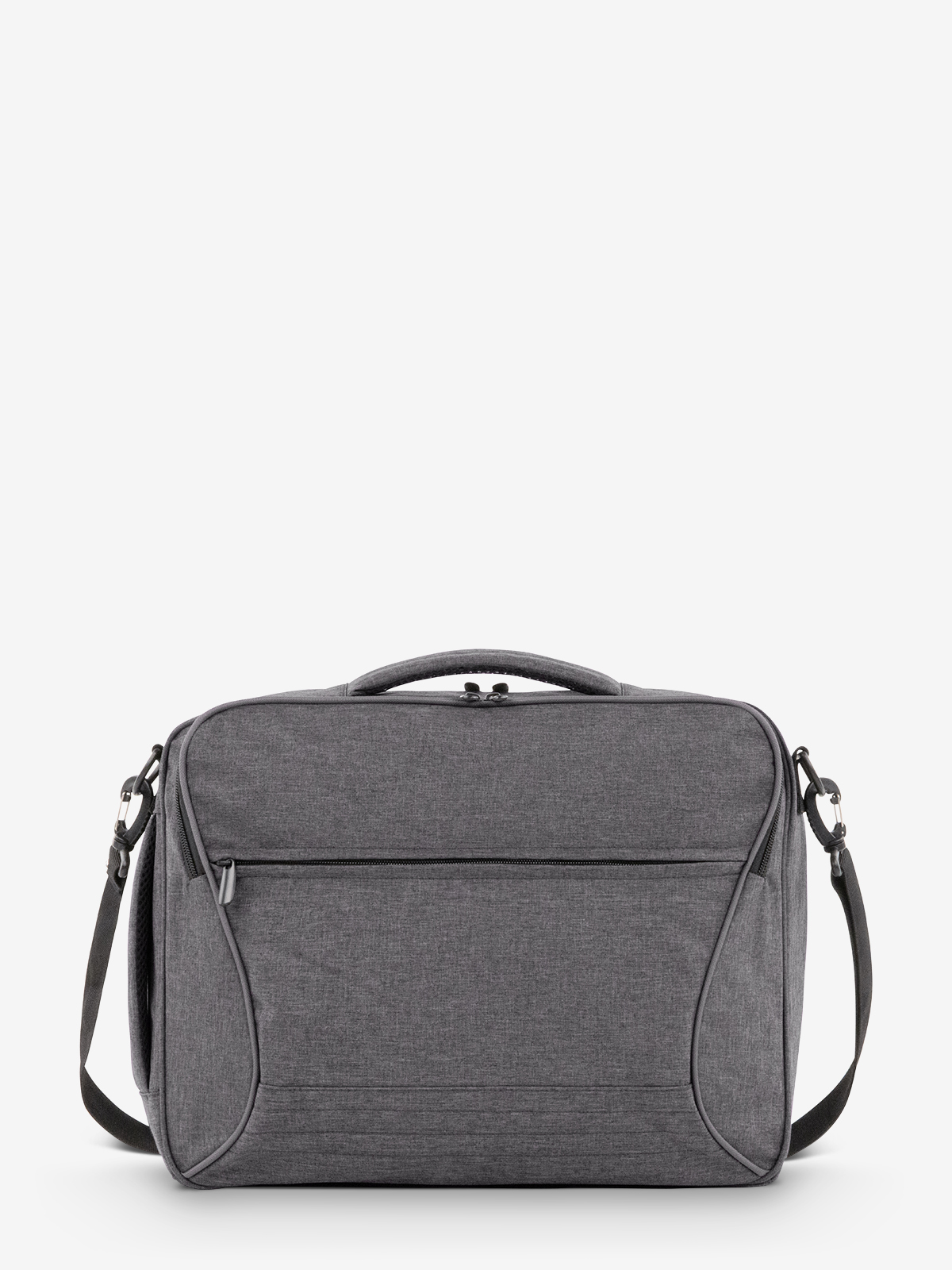 Combibag ATTENTION blau-grau-meliert front