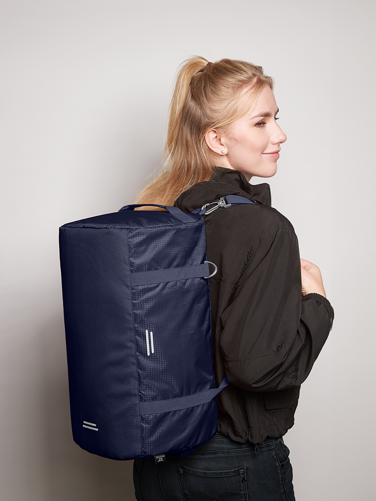 sports bag OUTDOOR navy featuring a model