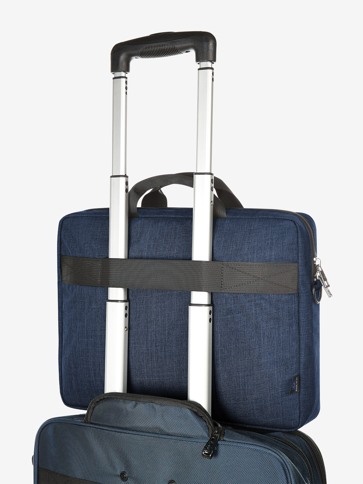 notebook bag EUROPE blue-sprinkle trolley