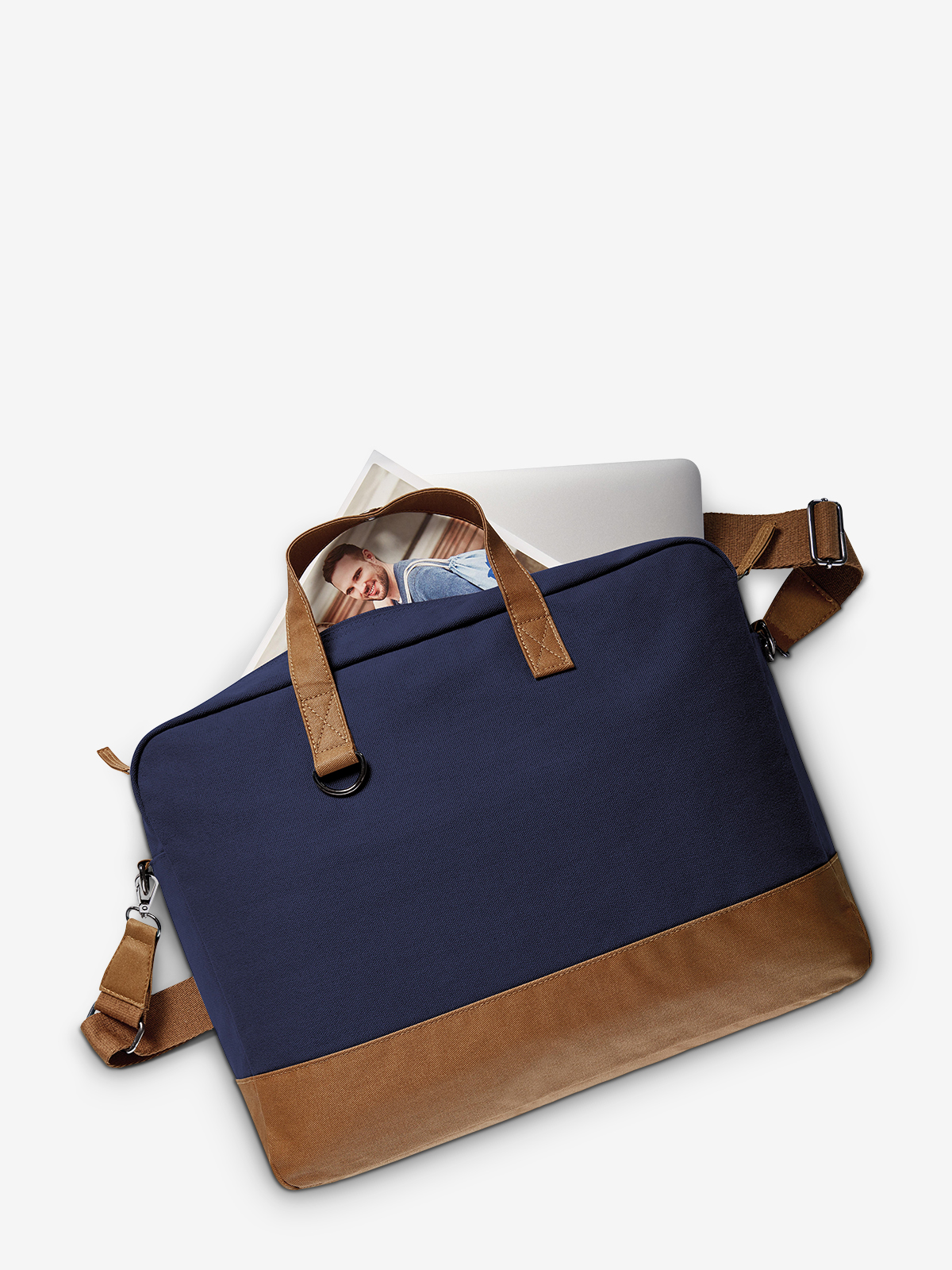 Notebook-Tasche LIFE marine-braun gefuellt