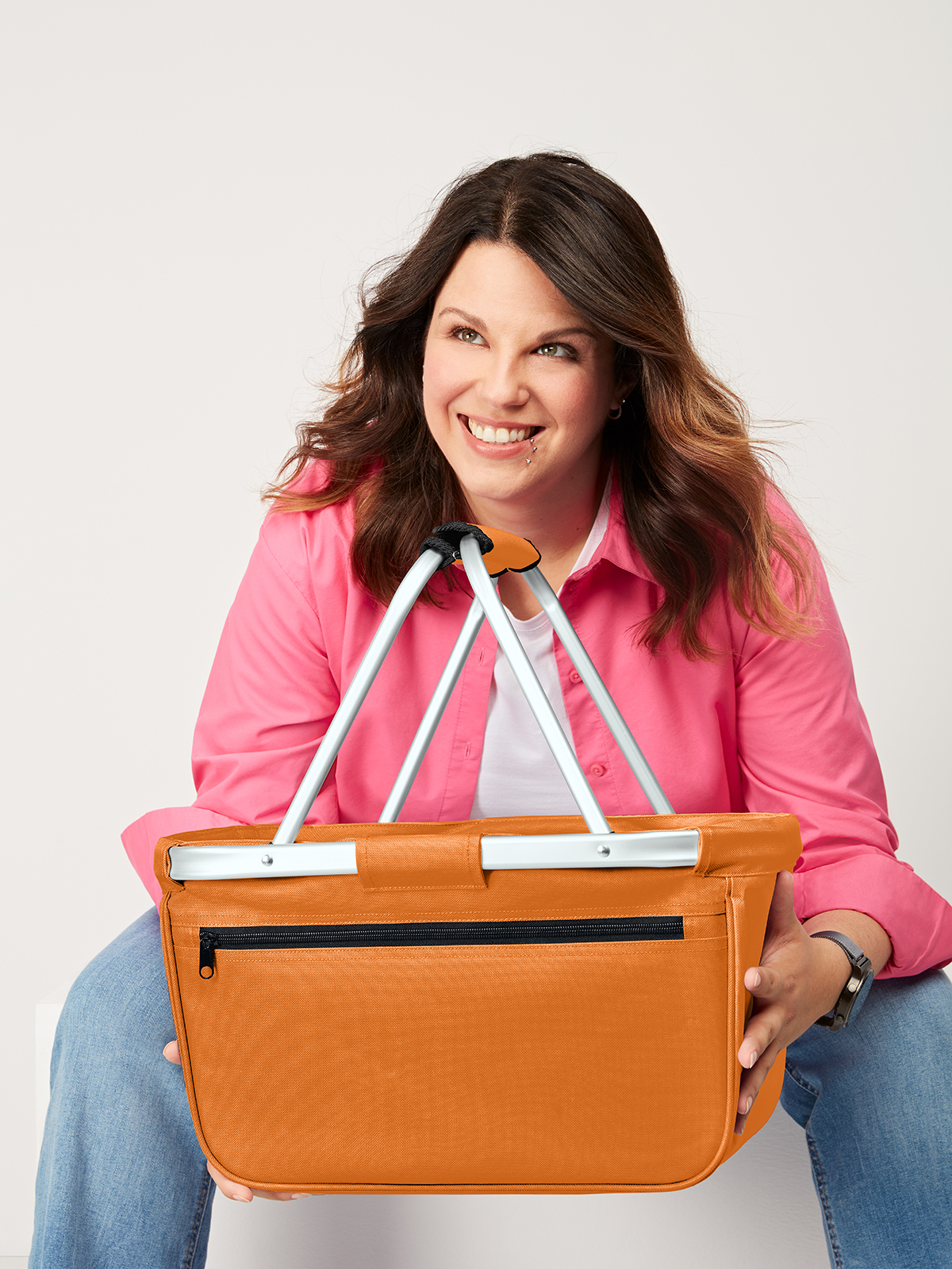 Shopper BASKET orange mit Model