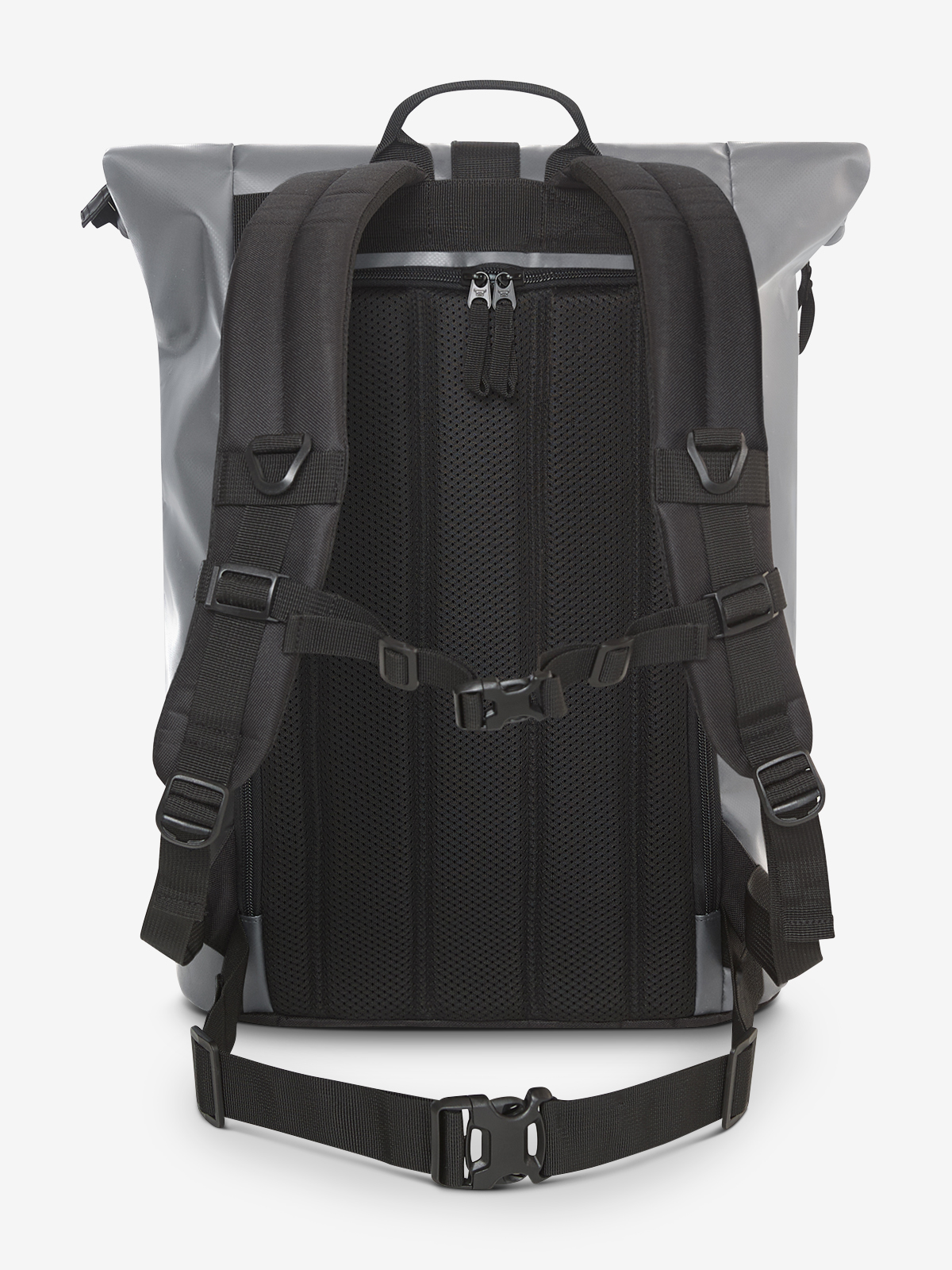 Notebook-Rucksack KURIER mittelgrau ruecken
