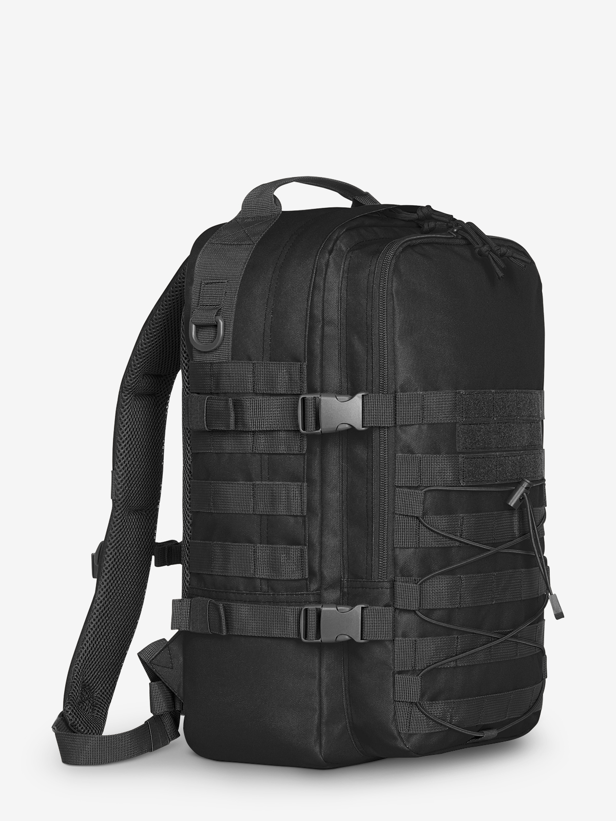 Notebook-Rucksack MOLLE schwarz seite