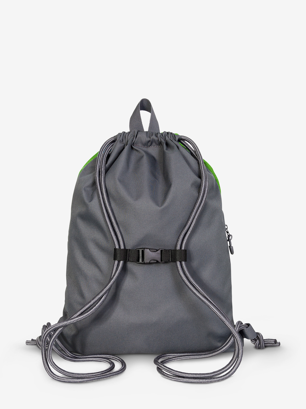 drawstring bag STEP apple-green back