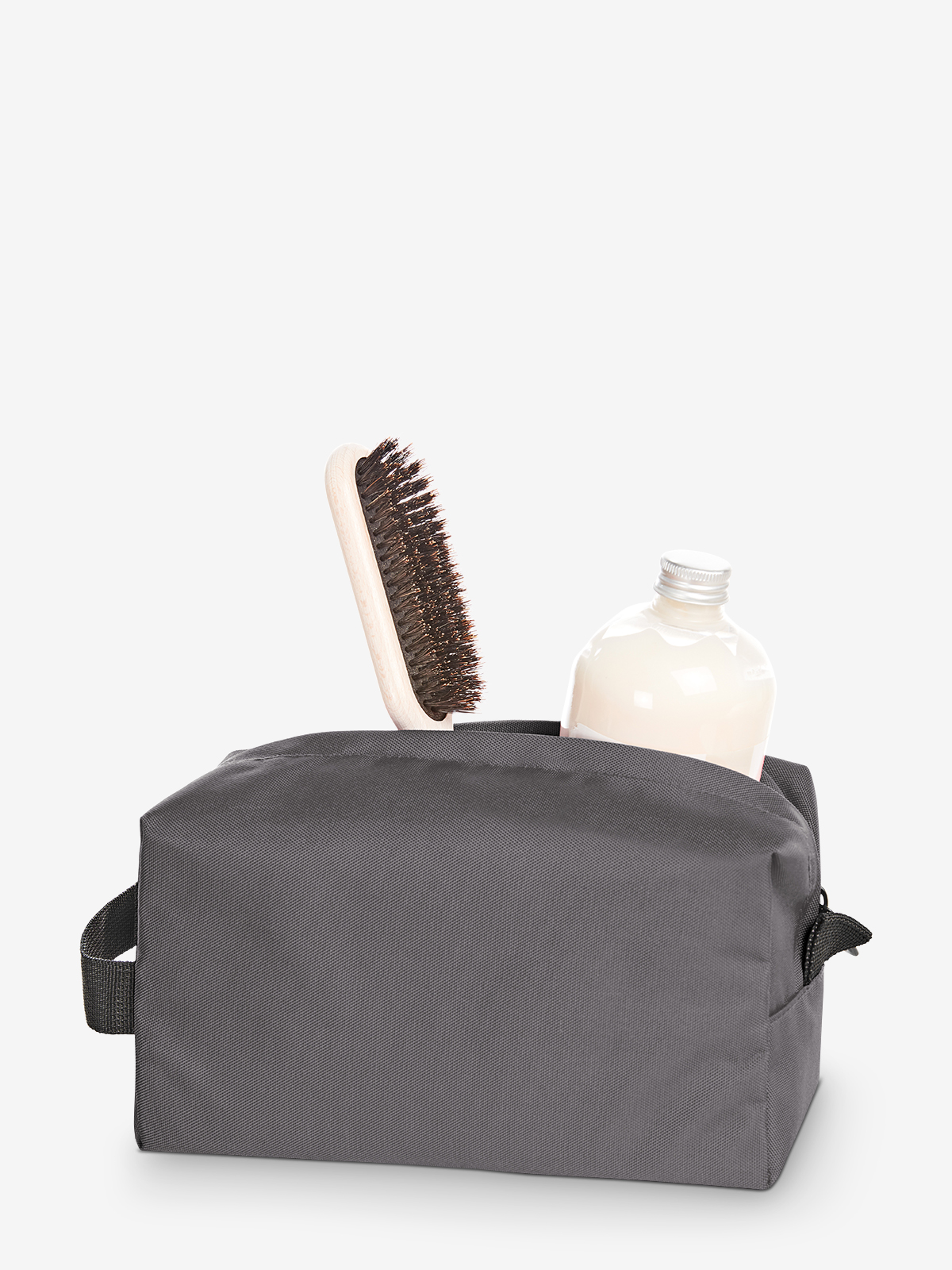 Reissverschluss-Tasche DAILY anthrazit gefuellt