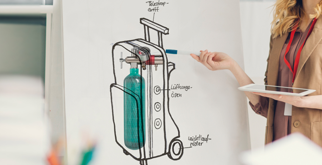 Technische Textilien die durch ihre Fragen entwickelt werden