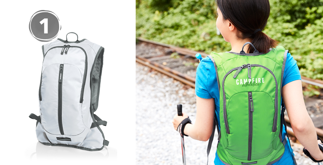 Wanderrucksäcke bedrucken präsentiert mit dem SPORT-RUCKSACK MOVE