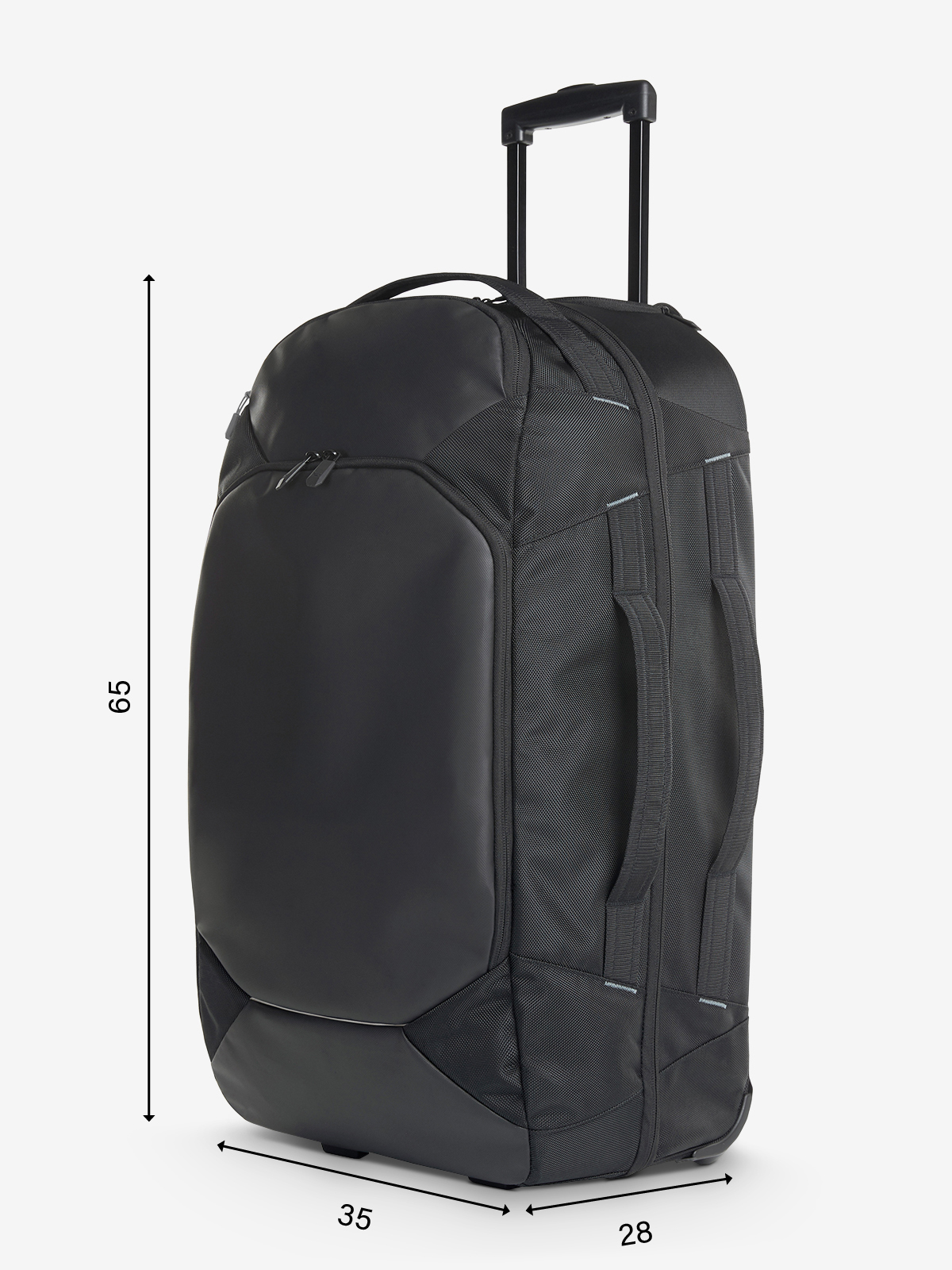 Abmessungen Roll-Reisetasche HASHTAG