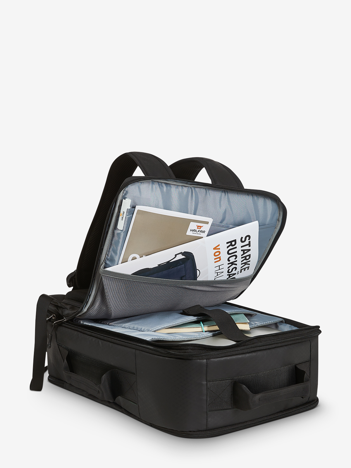 travel backpack ACTIVE black filled