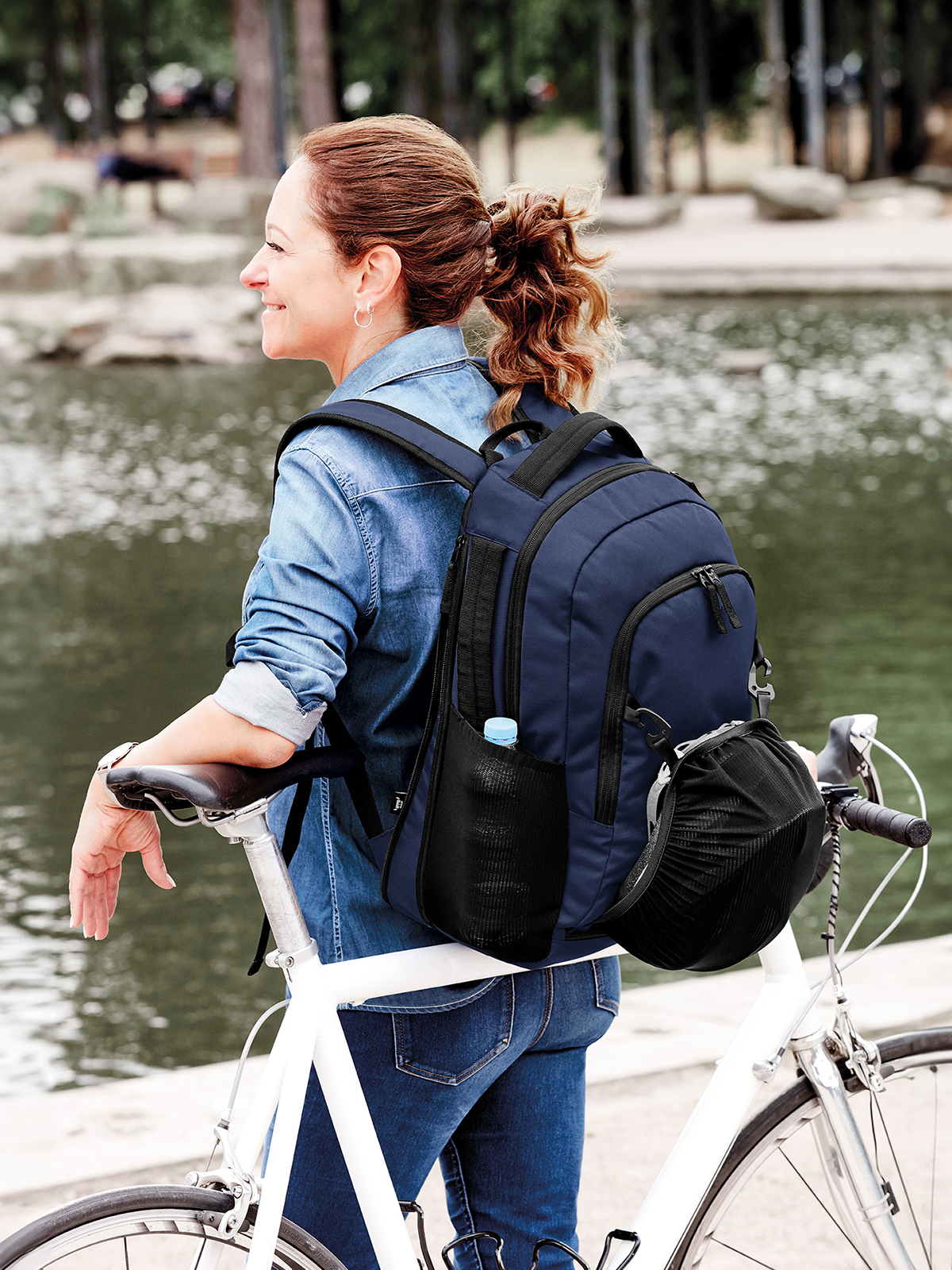 Rucksack TEAM marine mit Model