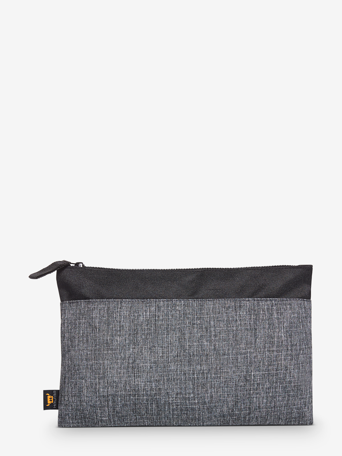 Reissverschluss-Tasche ELEGANCE schwarz-grau-meliert