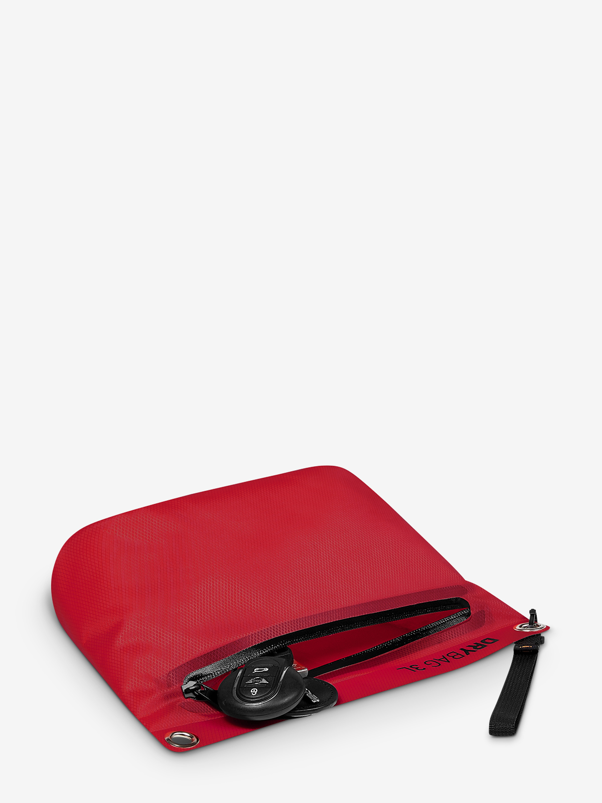 Reissverschluss-Tasche DRYBAG rot liegend