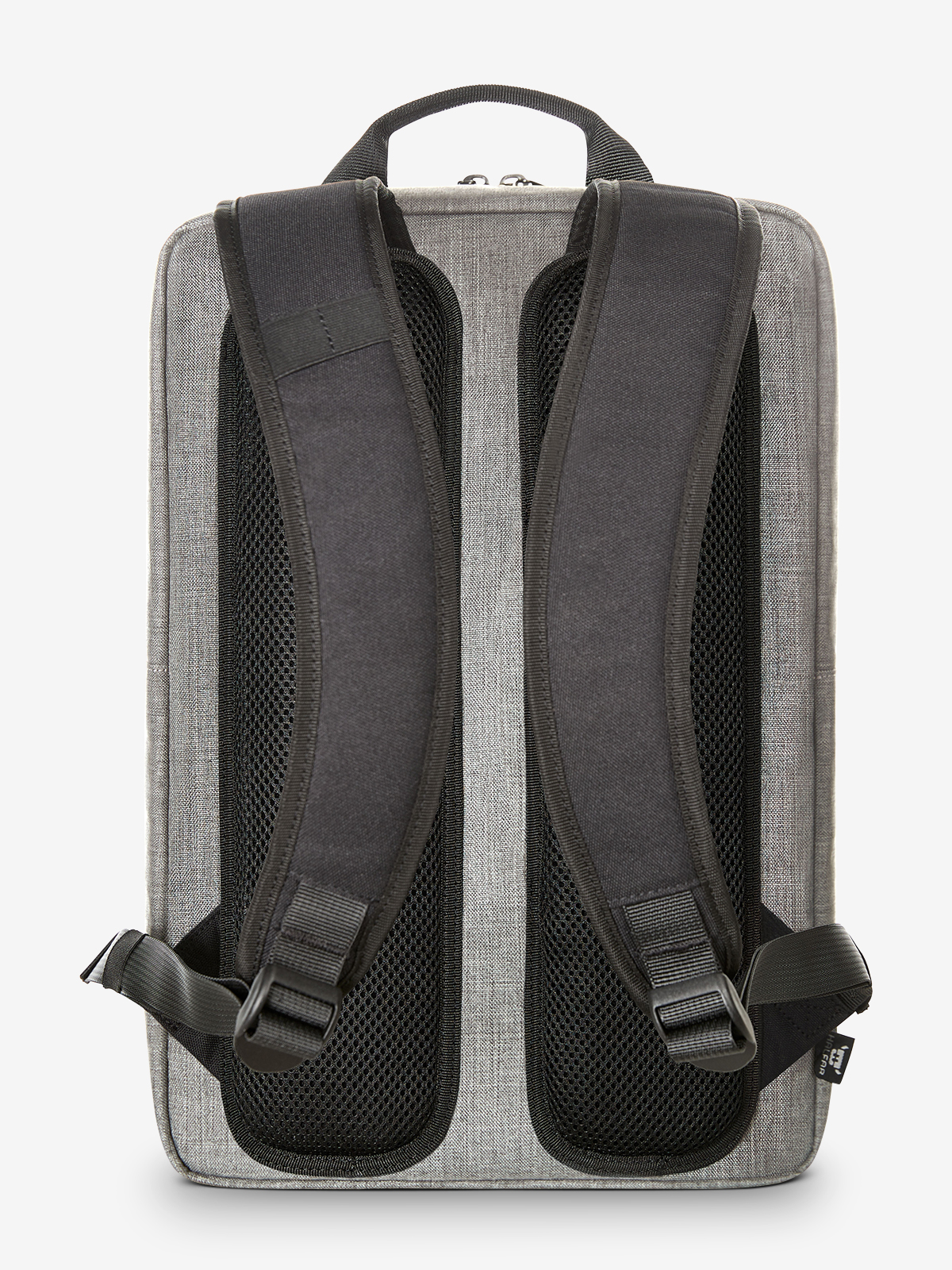 Notebook-Rucksack EUROPE hellgrau-meliert ruecken