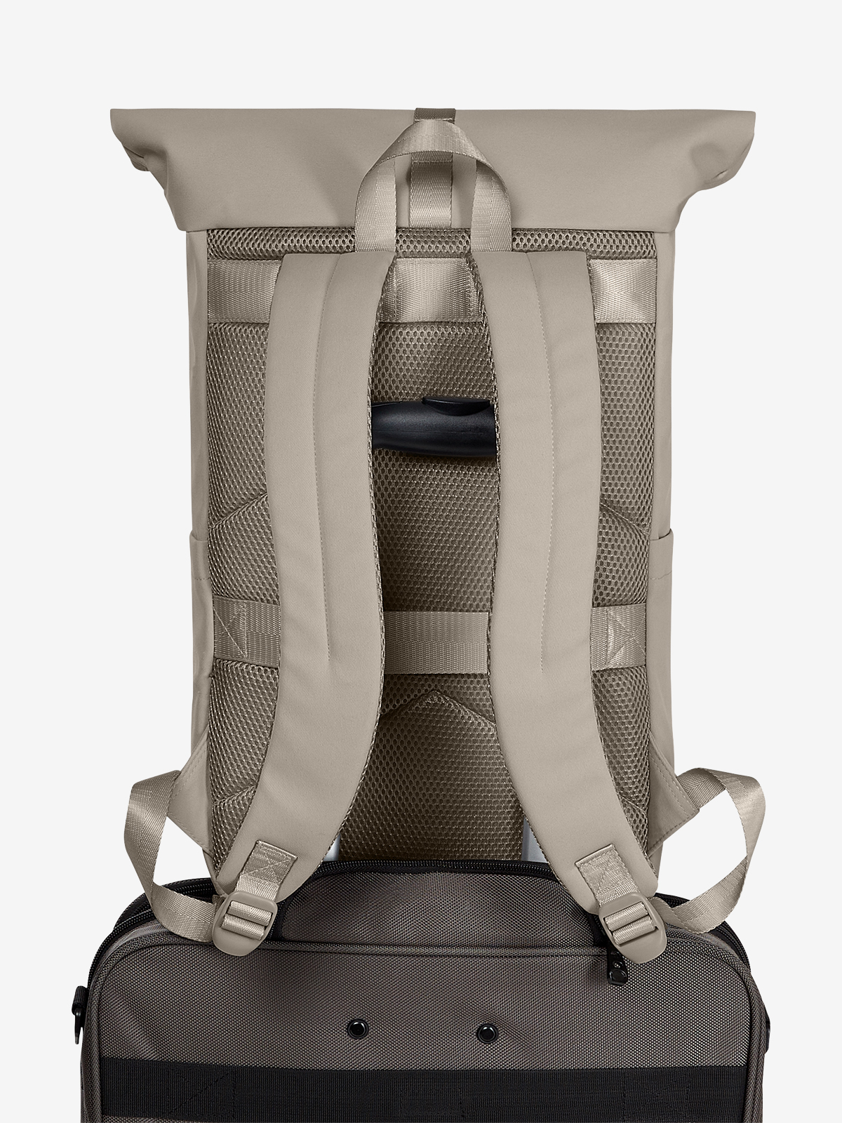 Laptop-Rucksack STAR beige trolley