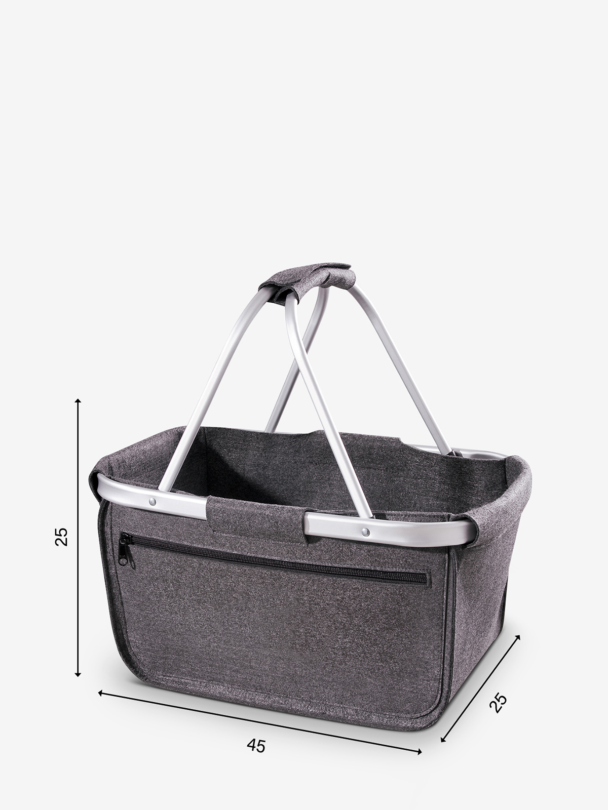 Abmessungen Filzshopper BASKET