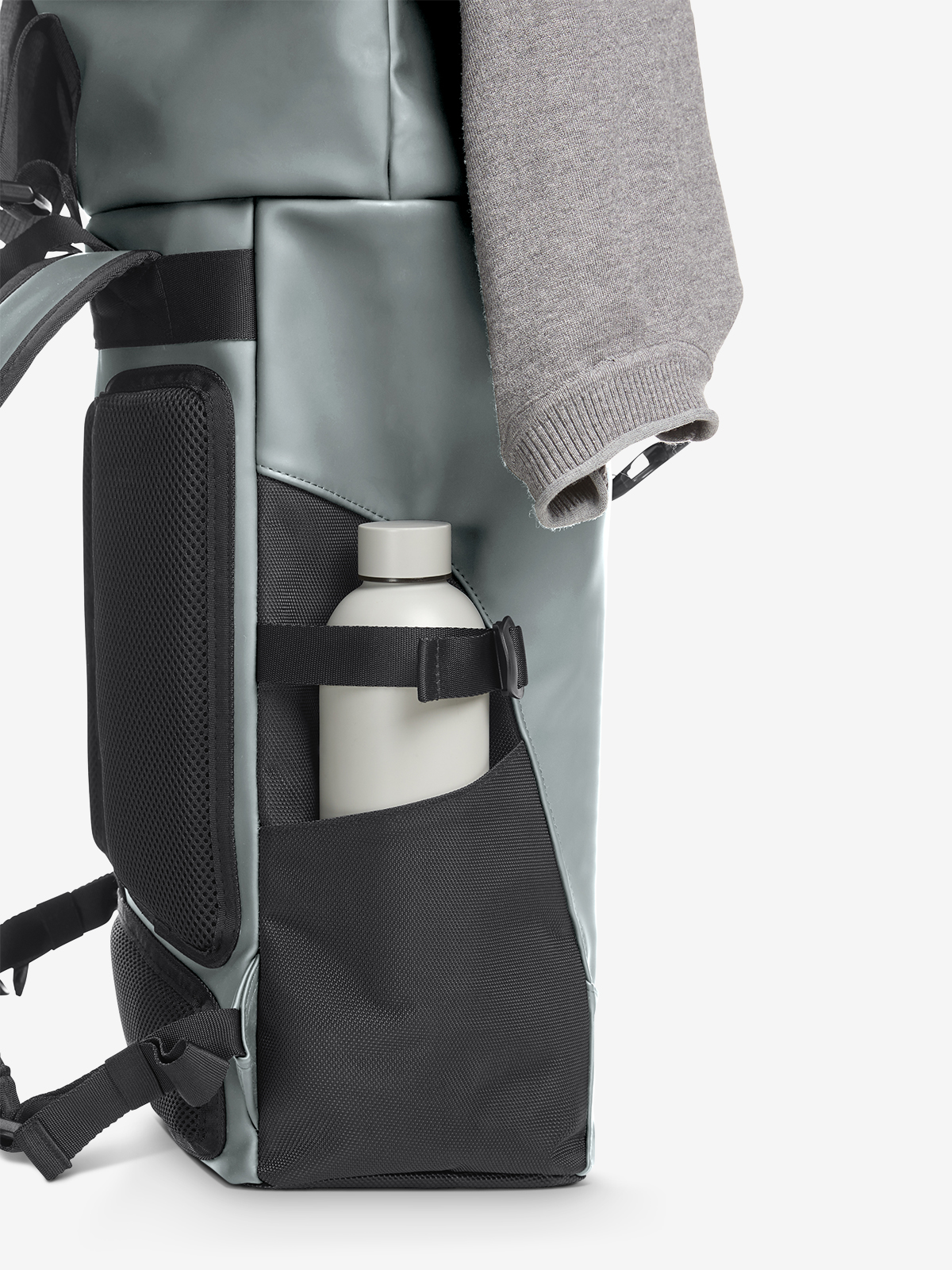 notebook backpack ORBIT grey side