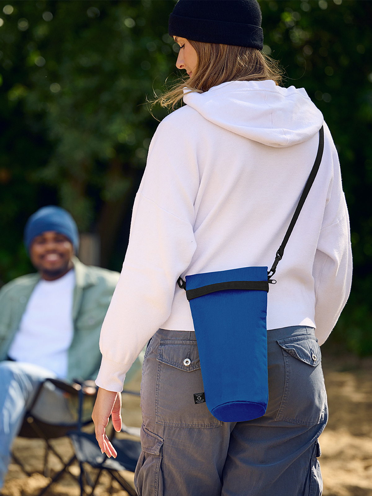 Thermobag BOTTLE royalblau mit Model