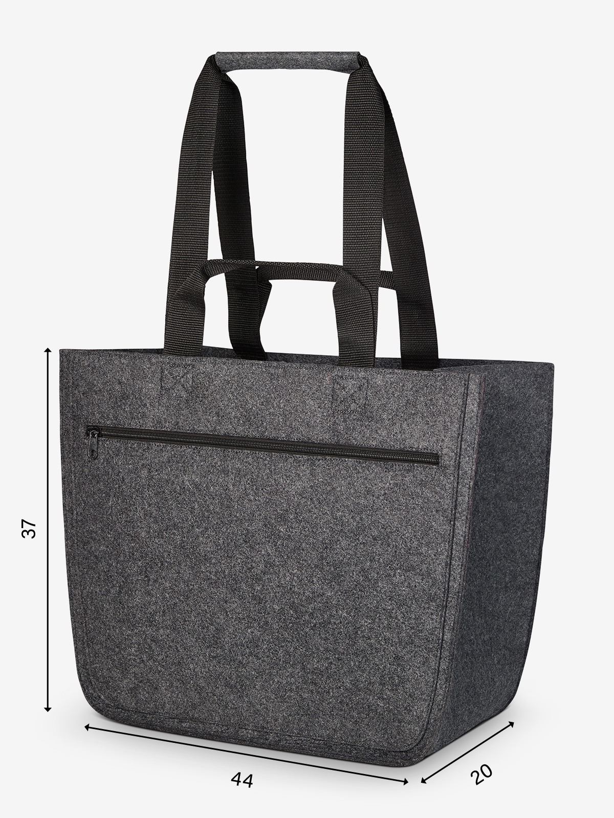 Abmessungen Filzshopper SOFTBASKET
