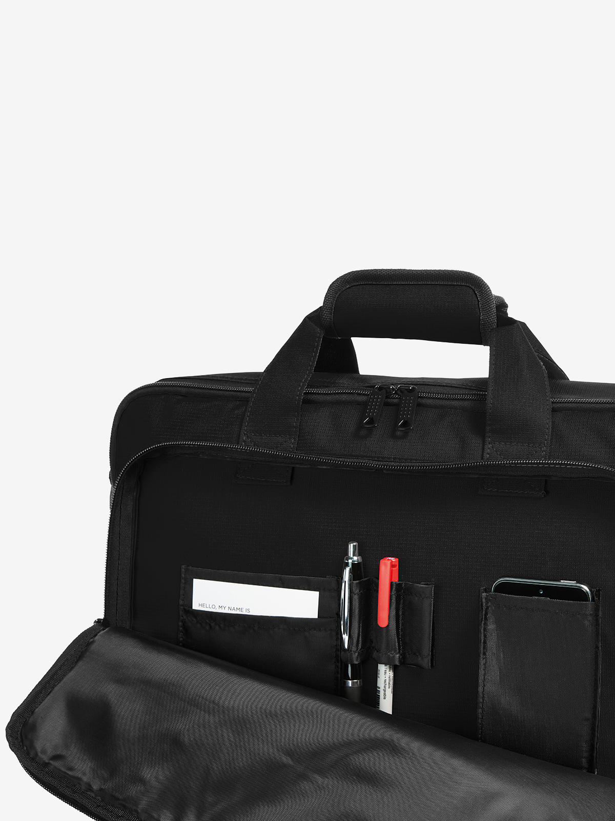 Laptop-Rucksack ECONOMY schwarz offen