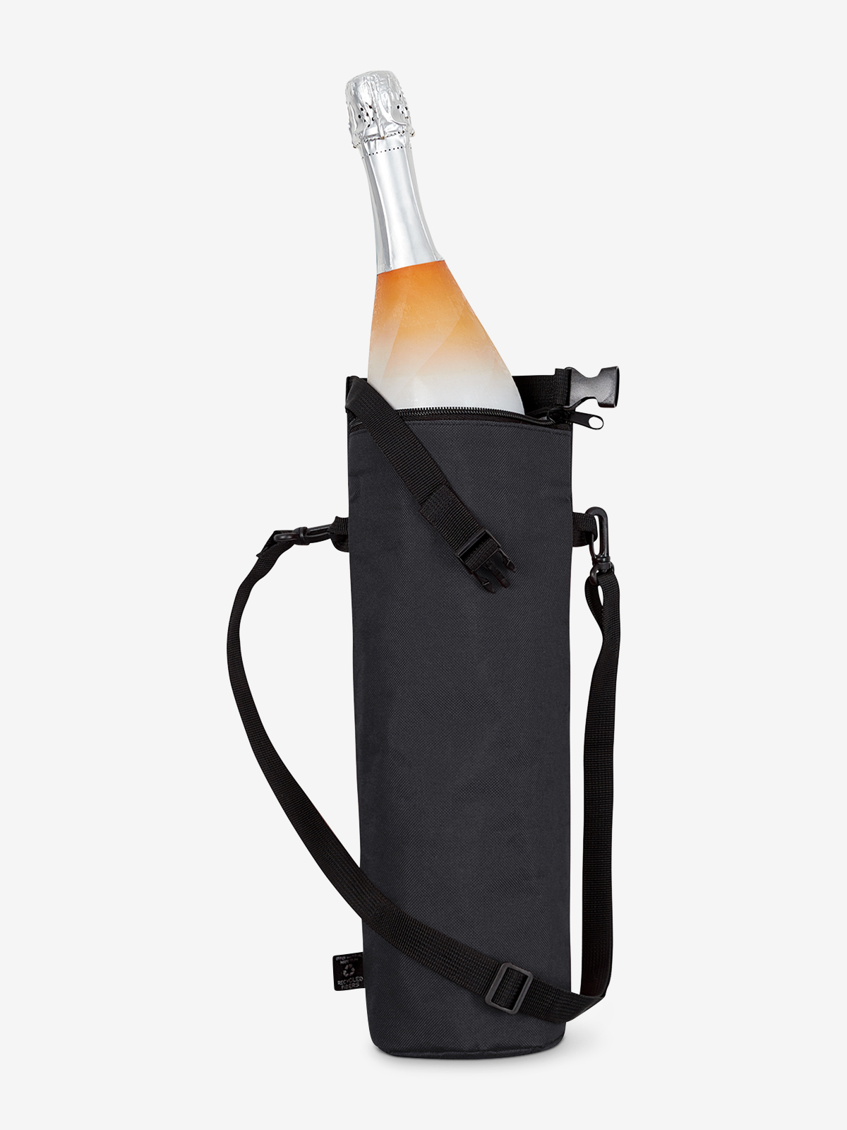thermo bag BOTTLE black filled
