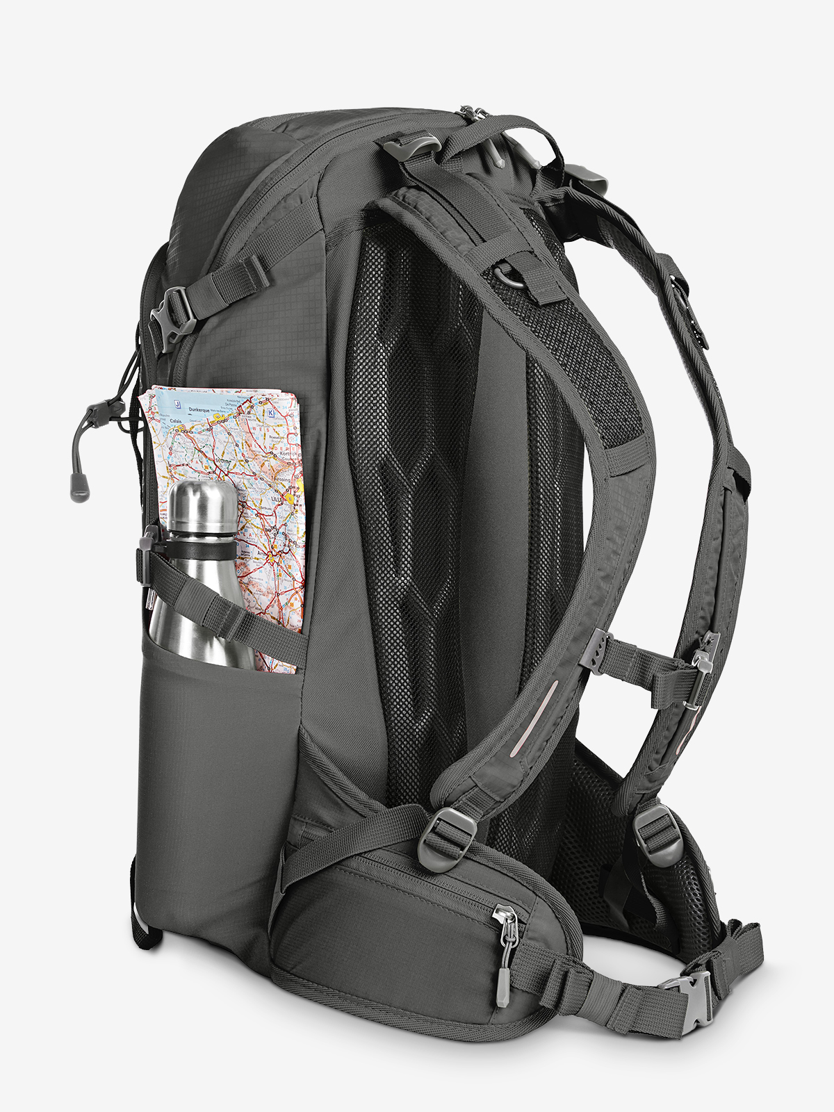 Rucksack OUTDOOR anthrazit seite
