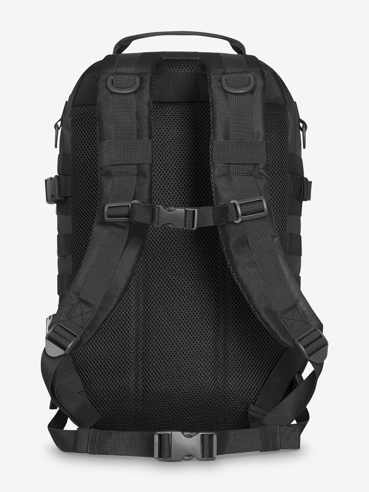 Notebook-Rucksack MOLLE schwarz ruecken